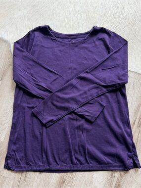 J. Jill Women's Long-Sleeve Crewneck Top - Purple